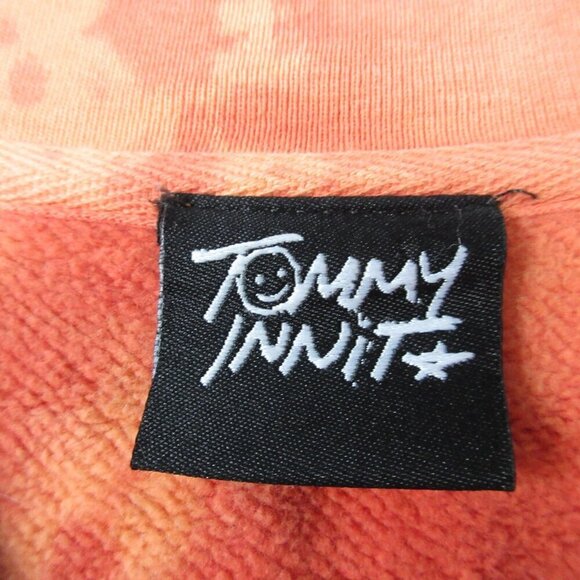 TommyInnit Limited Edition Crewneck Sweatshirt Unisex L Orange Tie Dye Cozy 794 - Picture 5 of 13